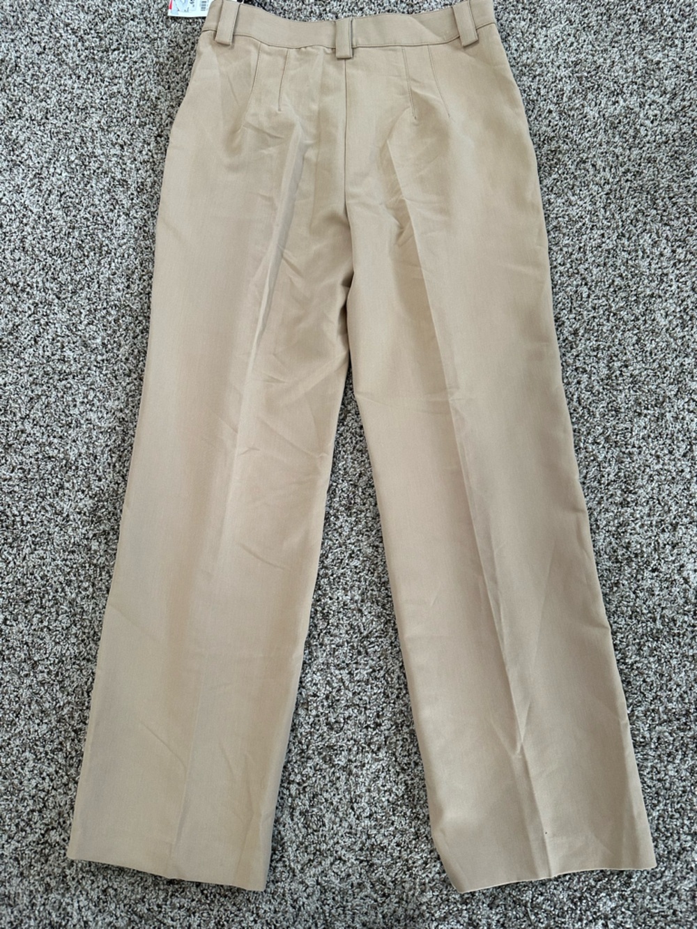 Zara Beige Straight Leg Trousers - Picture 3 of 8